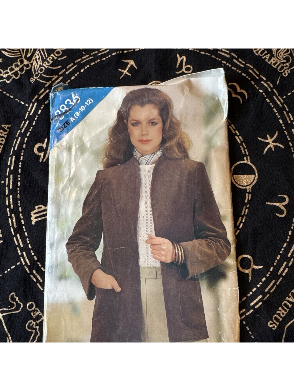 Butterick Pattern #3836 Misses' Jacket Uncut Size A (8-10-12) Vintage See & Sew